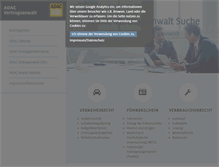 Tablet Screenshot of adac-vertragsanwalt.de